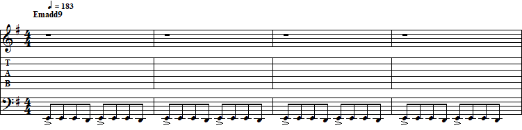 Music score of DARIUS King Fossil (BOSS1)
