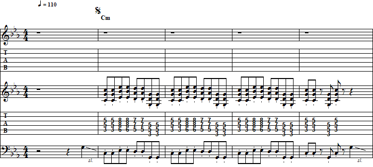 Music score of the Where's Kevin from Overcooked!2