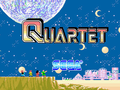 title screen of Quartet