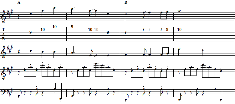 「メインBGM」のＣメロの楽譜