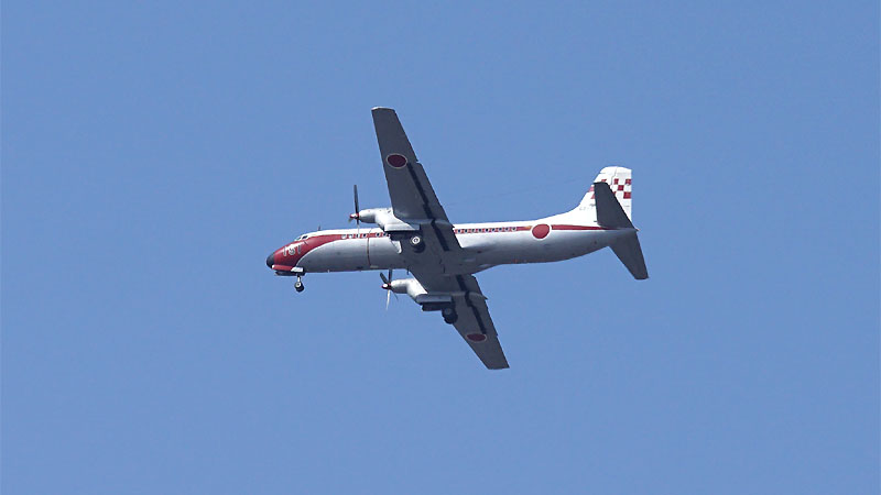 航空自衛隊入間基地所属の飛行点検機 YS-11FC(52-1151)のラストフライト