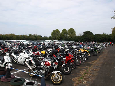 motorcycle parking in Japan Safe Driving Center
