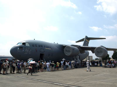 米軍横田基地のFriendship Festival（友好祭）で展示されている機体