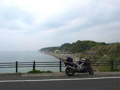 淡路島の西側を走る淡路サンセットラインこと兵庫県道31号線から見た海