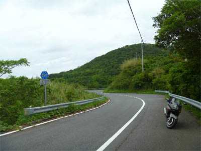由良半島の網代まで走ることができる愛媛県道292号線（網代鳥越線）