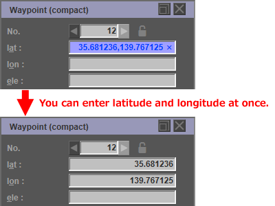 Automatically split latitude and longitude