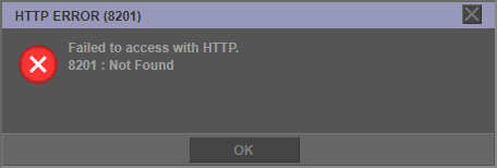 Error Dialog of GPXEV