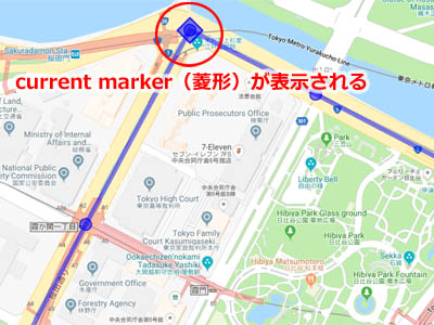 Googleマップ上に表示されているマーカー(waypoint)を移動する方法(step2)
