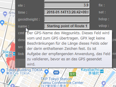 Tooltip des Wegpunktdialogs