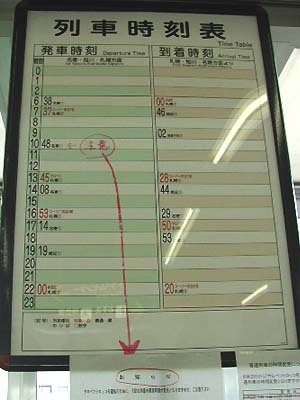 稚内駅 時刻表