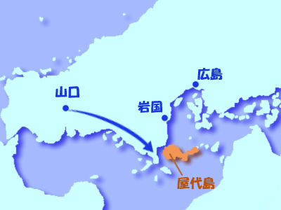 屋代島の地図
