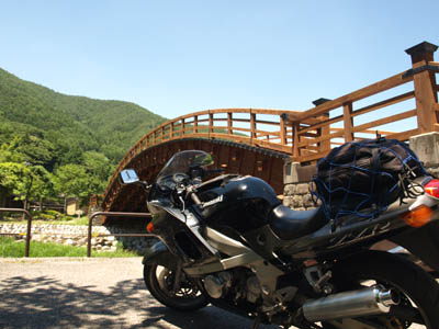 奈良井宿の北の端にある木曽の大橋