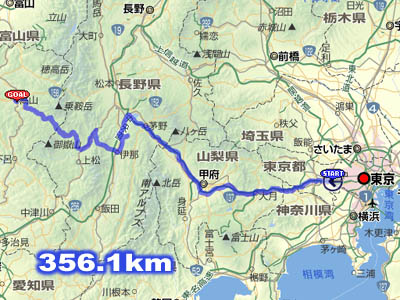 飛騨高山ツーリングルートマップ