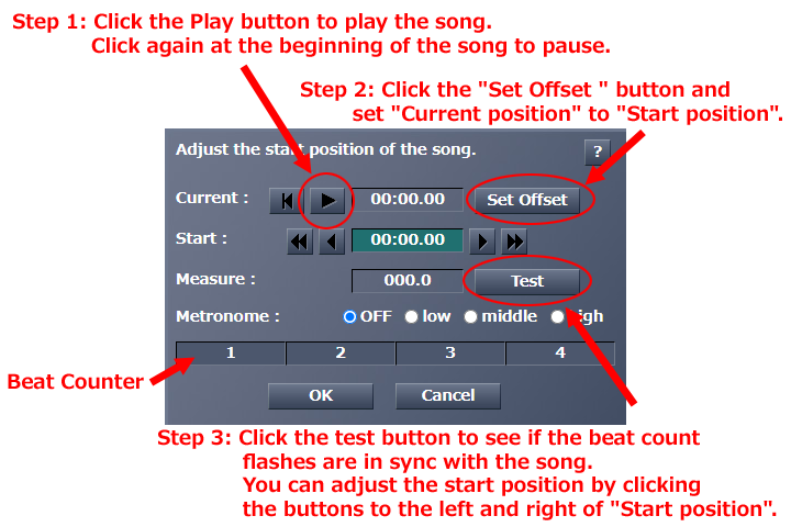 How to use the Calibration screen