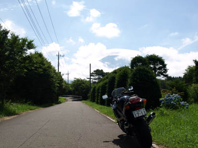 富士山の周辺の脇道
