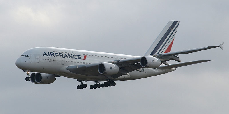 エールフランス航空(Air France) F-HPJC Airbus A380-800、パリ発(シャルルドゴール) 成田行 AF276便