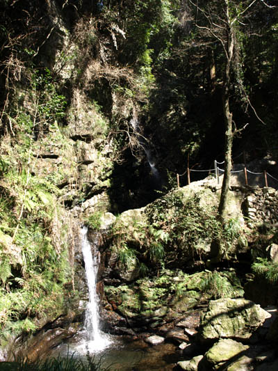 黒山三滝の男滝と女滝