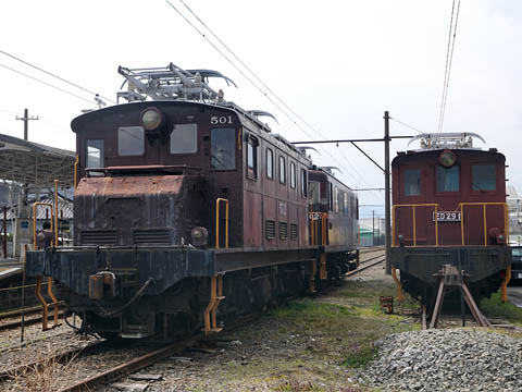 岳南鉄道のED50形電気機関車「ED501」と「ED29-1」