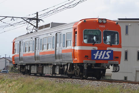 岳南電車（旧岳南鉄道）の主力車両7000系（京王電鉄の旧3000系）