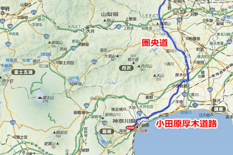 静岡県富士宮・清水ツーリングルート（地図）